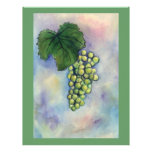 Chardonnay Wine Grapes Letterhead
