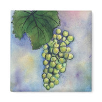 Chardonnay Wine Grapes Magnet