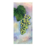 Chardonnay Wine Grapes Rack Card Template
