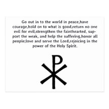 Charge to Christians Post Card