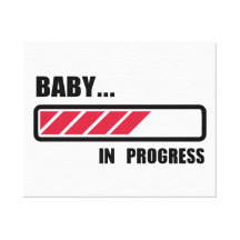 Chargement en cours de bébé impression sur toile