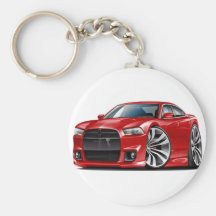 Charger SRT8 Red Car Keychains