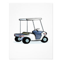 Chariot de golfeurs invitation personnalisée