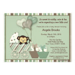 Chariot MPP de VERT d'invitation de baby shower de