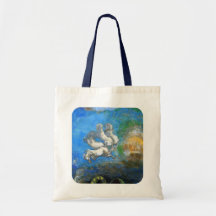 Chariot of Apollo - by Symbolist Odilon Redon Tote Bags