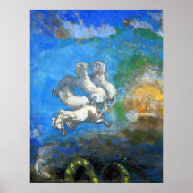 Chariot of Apollo - by Symbolist Odilon Redon Prin Print
