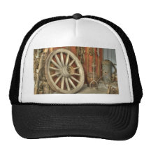 Chariot wheel trucker hats
