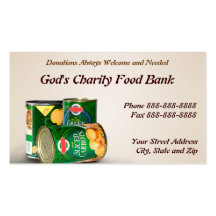 Charity Food Bank Non Profit Business Card