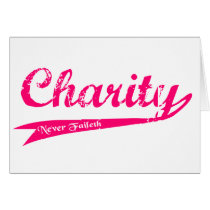 Charity Never Faileth LDS Relief Society Greeting Cards
