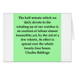 Charles Babbage quote Cards