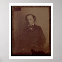 Charles Baudelaire (1820-1867), French poet, portr Poster