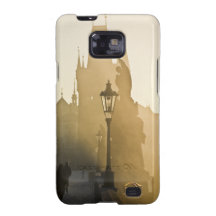 Charles Bridge Prague Morning Fog Samsung Galaxy Case