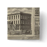 Charles City, and buildings Button