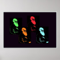 Charles Darwin Collage Print