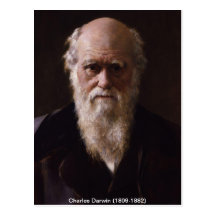 Charles Darwin Postcard