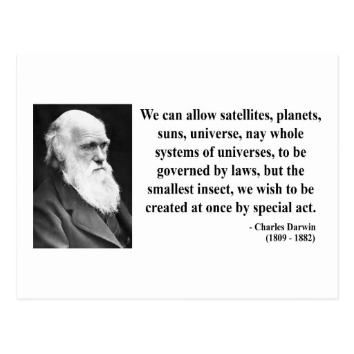 Charles Darwin Quote 4b Postcards