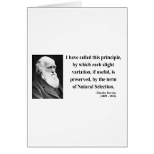 Charles Darwin Quote 6b Greeting Card