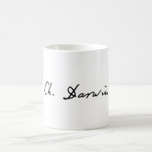 Charles Darwin Signature Mug