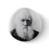 Charles Darwin Vignette Pinback Button