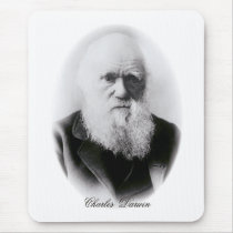 Charles Darwin Vignette Mouse Mat