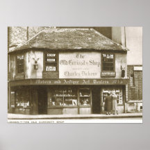 Charles Dickens Curiosity Shop, London Vintage Print