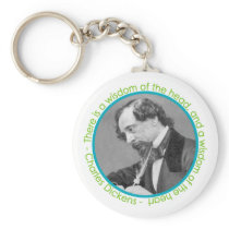 Charles Dickens Portrait With Quote