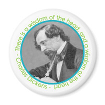 Charles Dickens Portrait With Quote