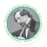 Charles Dickens Portrait With Quote