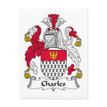 Charles Family Crest Post Cards
