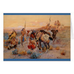 Charles M. Russell's First Wagon Tracks (1908) Greeting Cards