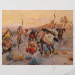 Charles M. Russell's First Wagon Tracks (1908) Custom Flyer