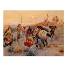 Charles M. Russell's First Wagon Tracks (1908) Postcards