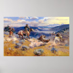 Charles M. Russell's Loops and Swift Horses (1916) Print