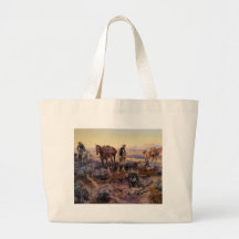 Charles M. Russell's Paying the Fiddler (1919) Bags
