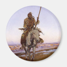 Charles Marion Russell - Cree Indian Refrigerator Magnet