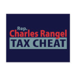 Charles Rangel Tax Cheat Postcards