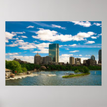 charles river boston ma sunny day print