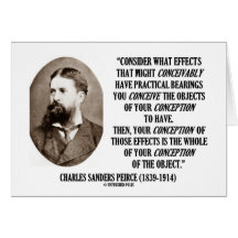 Charles Sanders Peirce Effects Objects Conception Greeting Cards