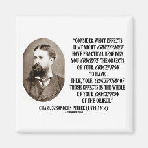 Charles Sanders Peirce Effects Objects Conception Fridge Magnet