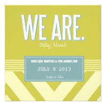 Charleston Save the Date Card: Powder Announcement
