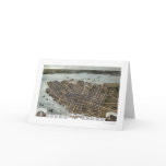 Charleston, SC Panoramic Map - 1872 Greeting Card