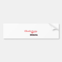 Charlestown Indiana City Classic Bumper Sticker