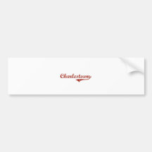 Charlestown Indiana Classic Design Bumper Stickers