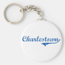 Charlestown New Hampshire Classic Design Keychain