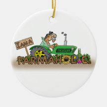 Charley Horse Christmas Ornament (Round)