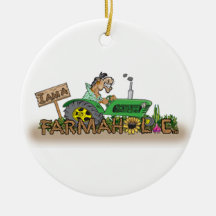 Charley Horse Merry Yule Ornament (round)