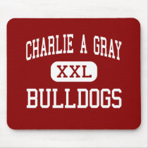 Charlie A Grey - Bulldogs - Middle - Moultrie Mousepad