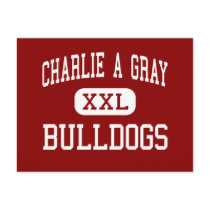 Charlie A Grey - Bulldogs - Middle - Moultrie Postcard