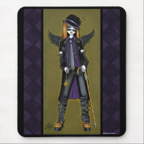 Charlie Hipster Steampunk Angel Mousepad mousepads
