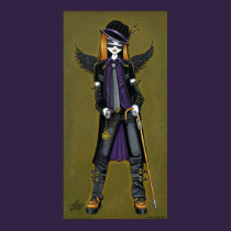 Charlie Hipster Steampunk Angel Poster posters